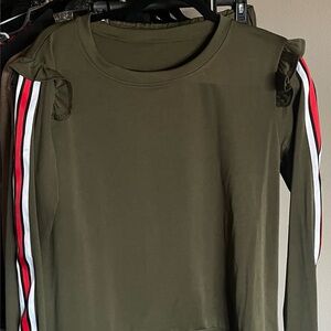 Green/Red jogging casual jogging suit
